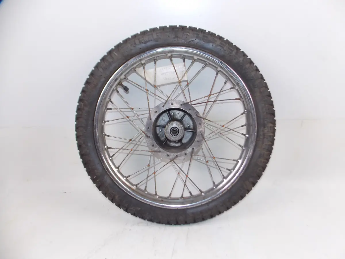 1959 Gilera Giubileo 98Cc 17" Rear Wheel Rim Hub Spokes Tire Vintage Italy 2