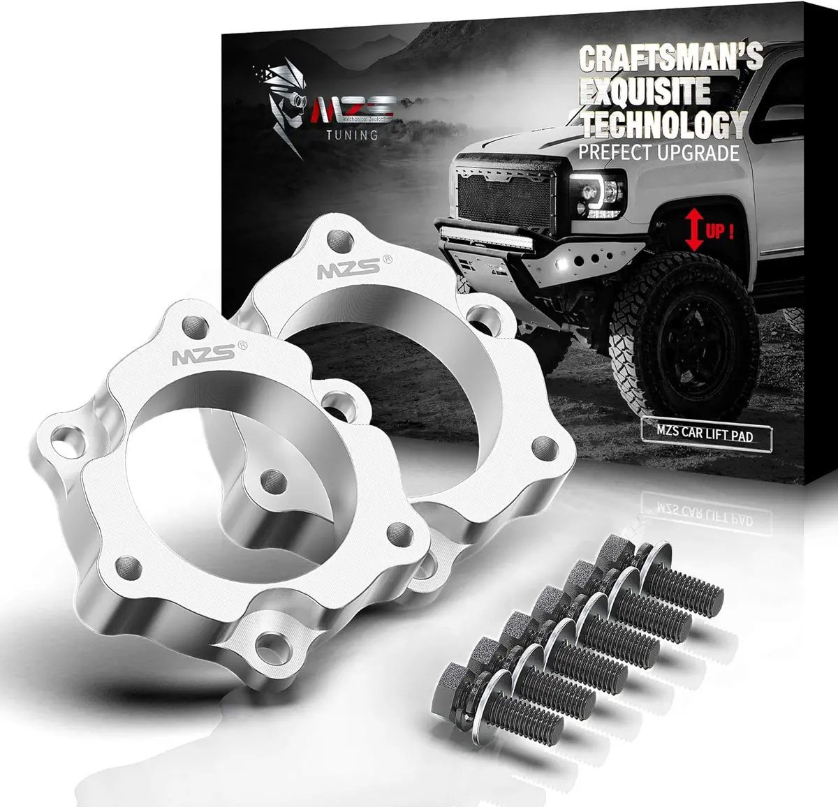 Mzs 2" Front Leveling Kit Lift Strut Spacers Compatible With 2005-2023 Tacoma | 2003-2023 4Runner | 2007-2015 Fj Cruiser 2Wd 4Wd Pt# X0037x0c0z (A4) 1