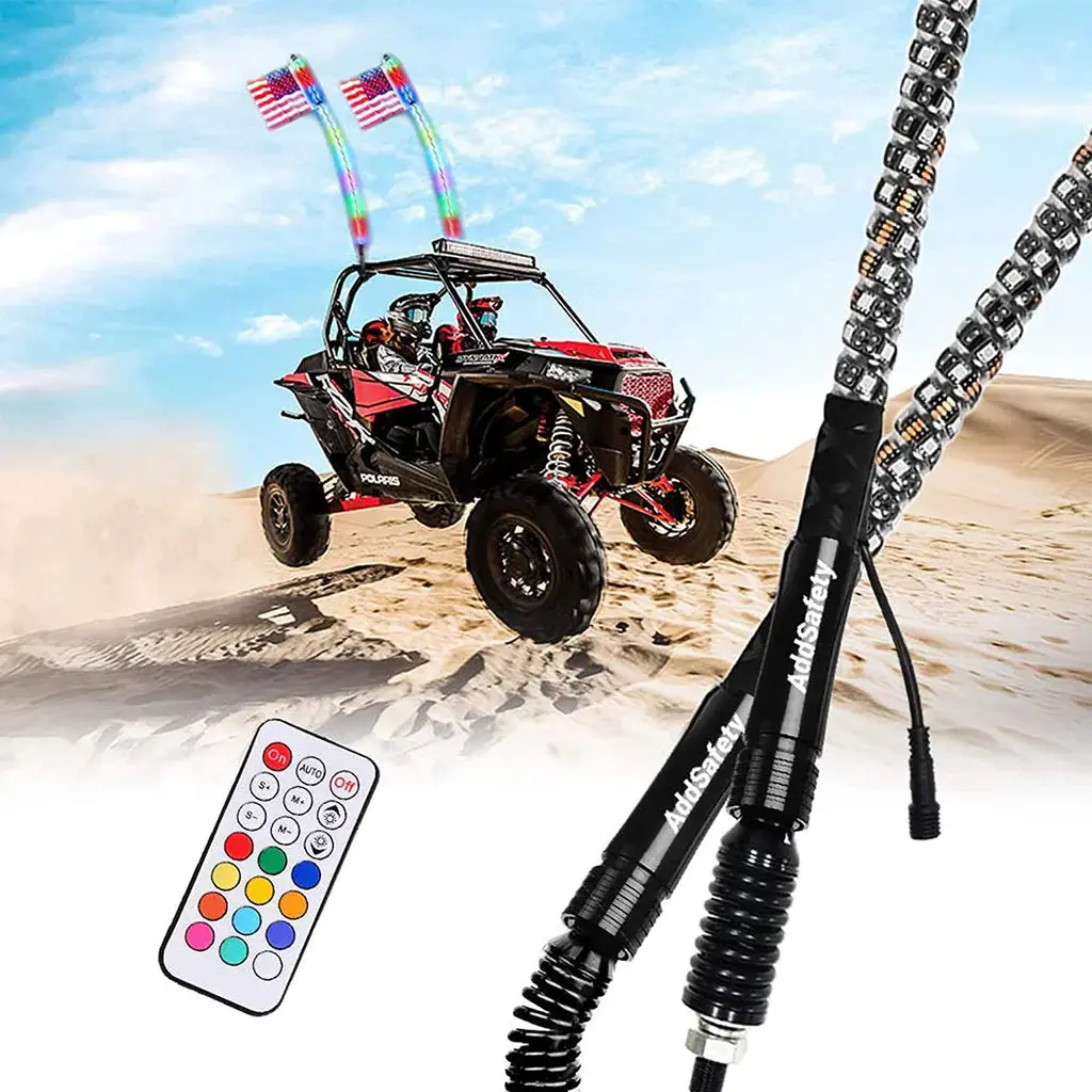 Spiral Led Whip Lights Dream Color Remote Control Antenna( 1 Pic ) 1