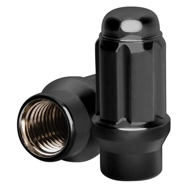 12Mmx1.25 Spline Et Black Lug Nuts 24Pc W/ Key - Pt# 8747K6etb (G3) 1