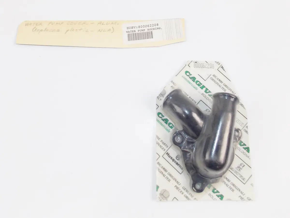 Nos Oem Husqvarna 1986 Cr125 Water Pump Housing Aluminum Cover 800062208 1