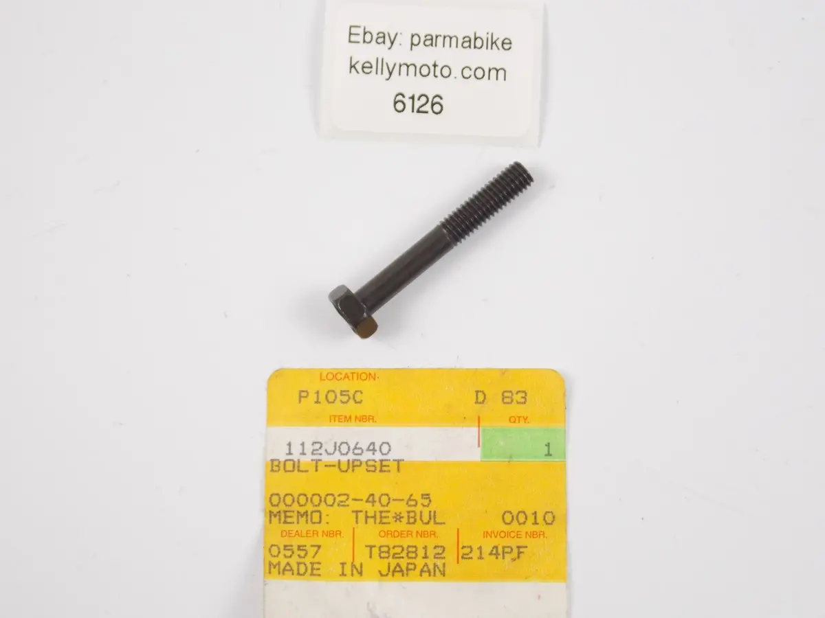 Nos Oem Kawasaki Ke125 1984-1985/Ninja 500 650 900 Bolt Upset 112J0640 1