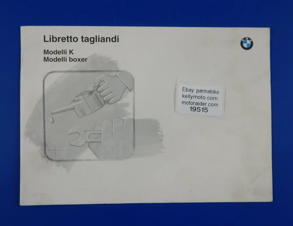 Oem Bmw 2V/K75/K1100 Boxer Owner Service Booklet Logbook 01749799064 1