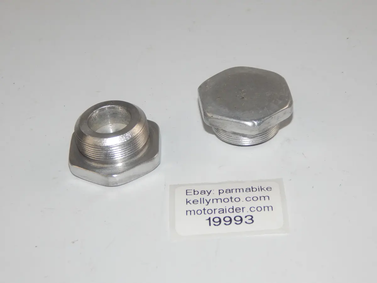 Vintage Motorcycle Front Fork Tube Top Alloy Nut Thread D=28Mm 1