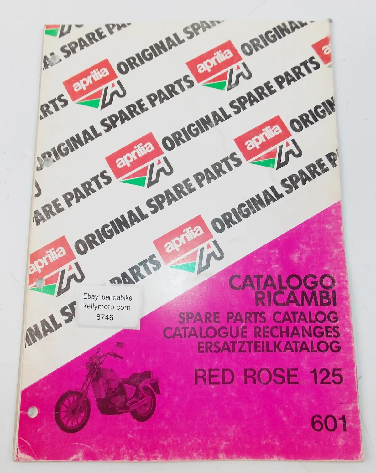 Aprilia Red Rose 125 Frame Motor Chassis Spare Parts Catalog Manual Book 601 1