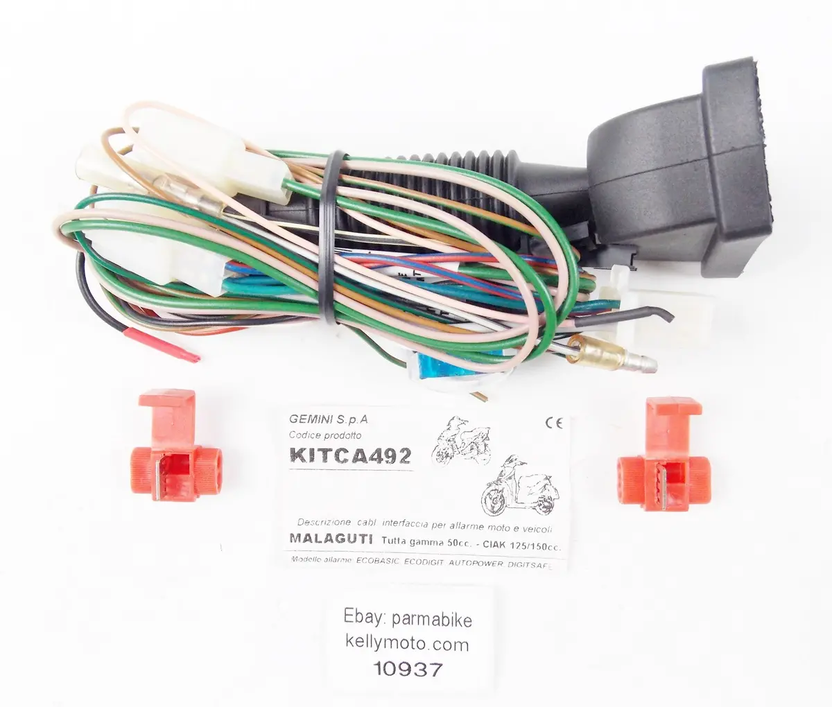 Gemini Kitca492 Security Alarm Theft Interface Cable Malaguti 50 Ciak 125-150 1