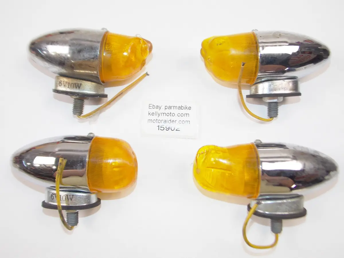 Bullet Turn Signal Flasher Indicator 6V/10W Kawasaki Honda Yamaha Indian Harley 1