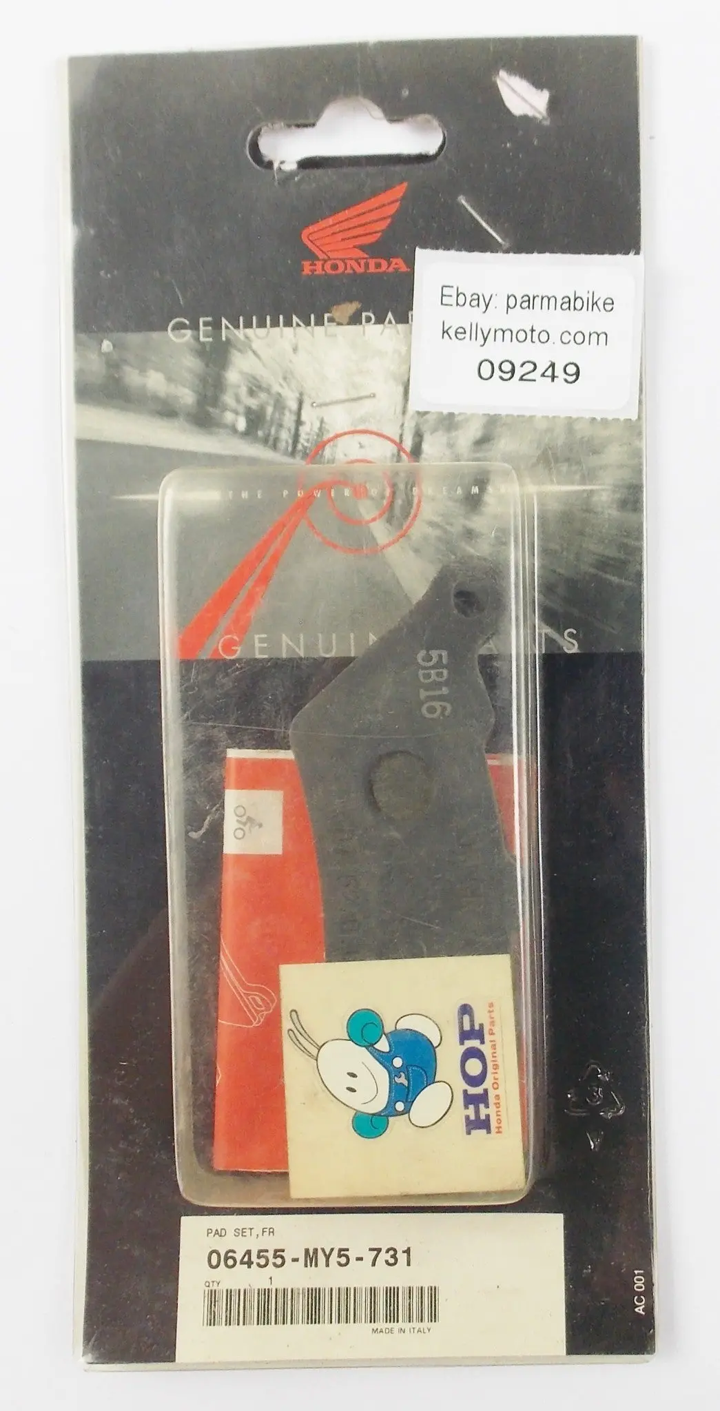 Nos Oem 1999-2002 Honda Cb500 Brake Pads Front Wheel 06455-Mys-731 1