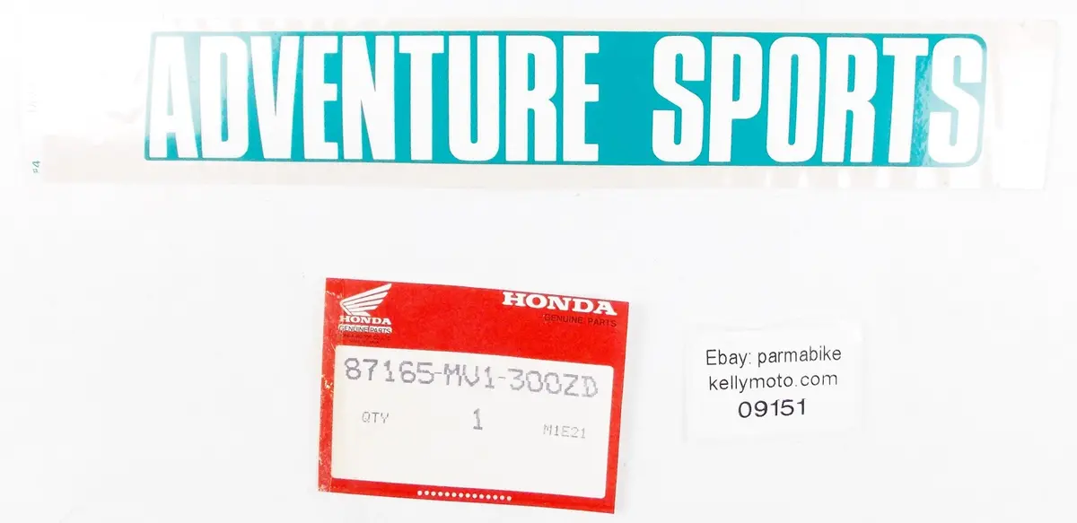 1991-02 Honda Xrv750 Adventure Sport Emblem Sticker Logo Type 4 87165-Mv1-300Zd 1