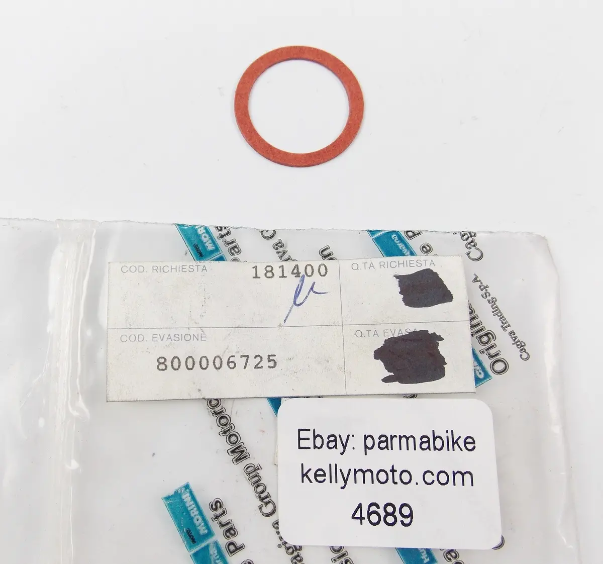 Nos Oem Cagiva 1987 Aleta Oro 125-S2 |1987-1989 Wmx 125 Washer 0.5 Mm 800006725 1