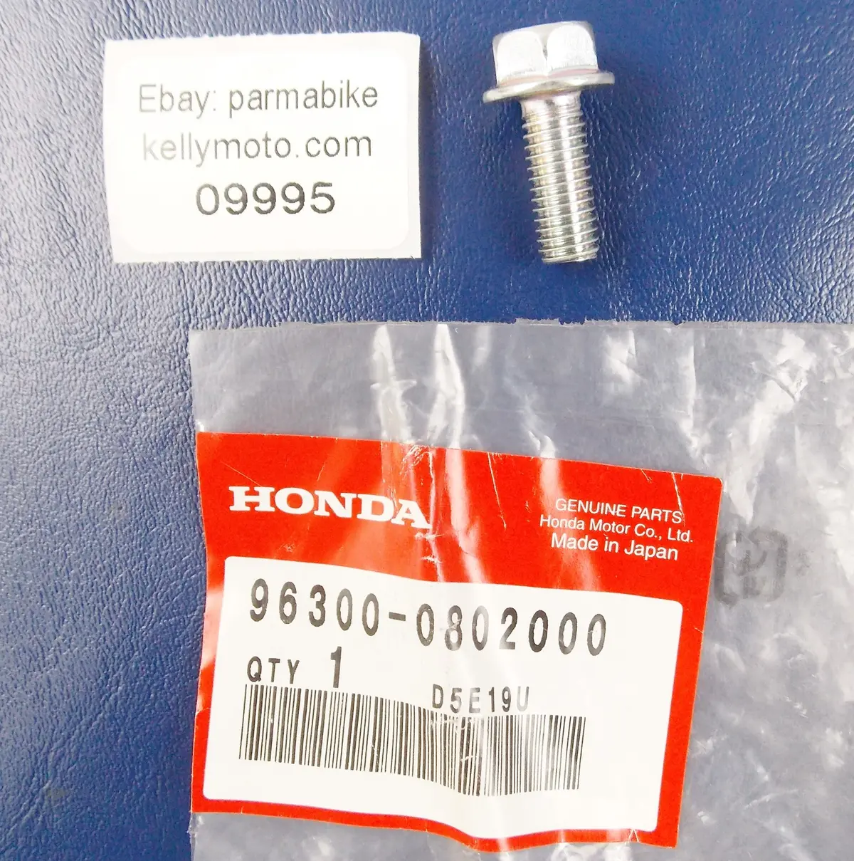 Nos Oem Honda 1990 | 1992 | 1994 Cbr250 Bolt Flange Dr 8X 96300-0802000 1