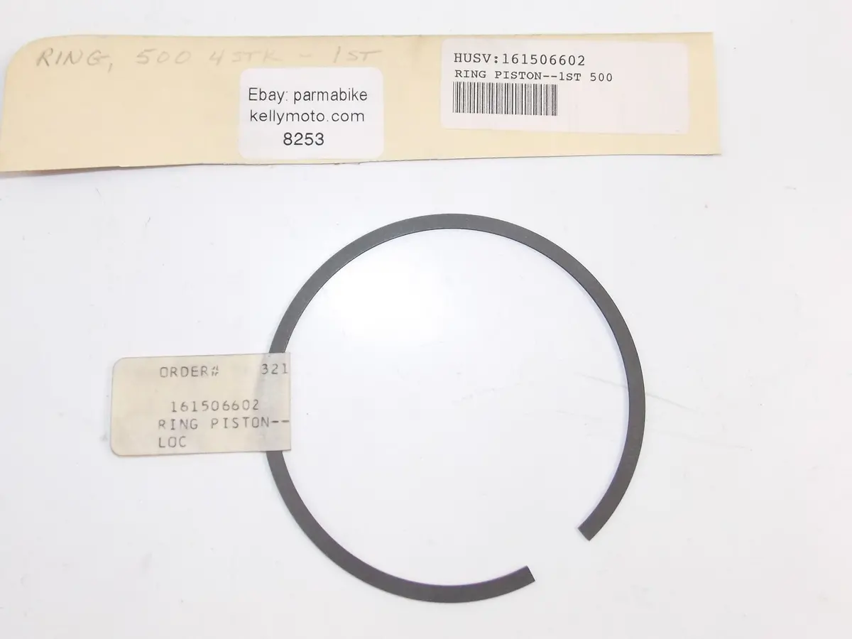 Nos Oem 1986 Husqvarna Tc 500 Piston Ring 4-Stroke 1St Over Cylinder 161506602 1