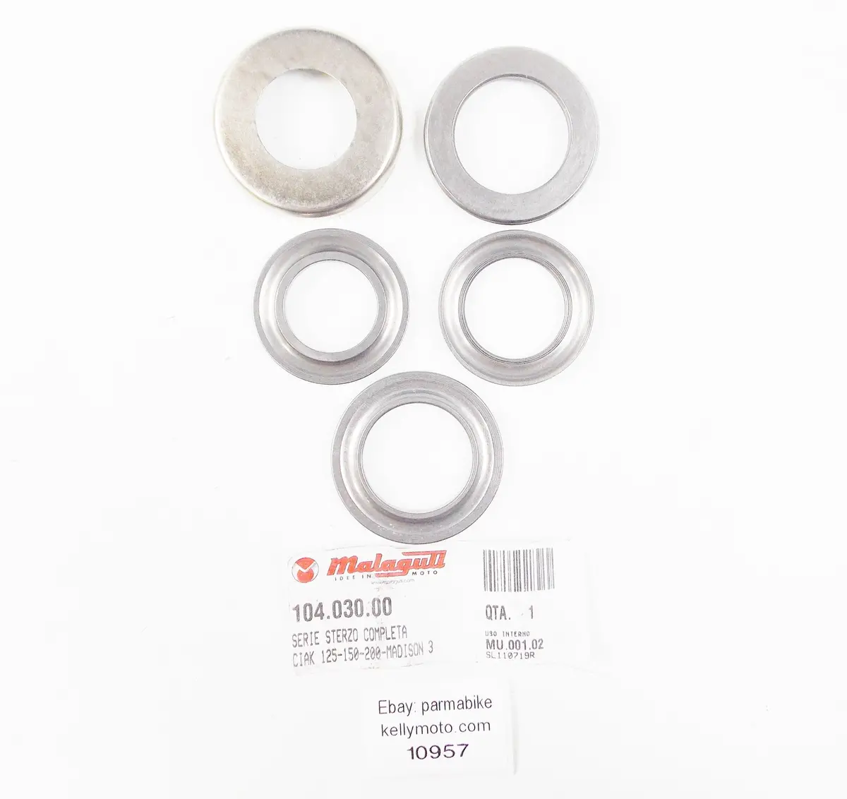 Oem Malaguti Centro Ciak Madison F12r F12max Steering Head Cap Set | 104.030.00 1