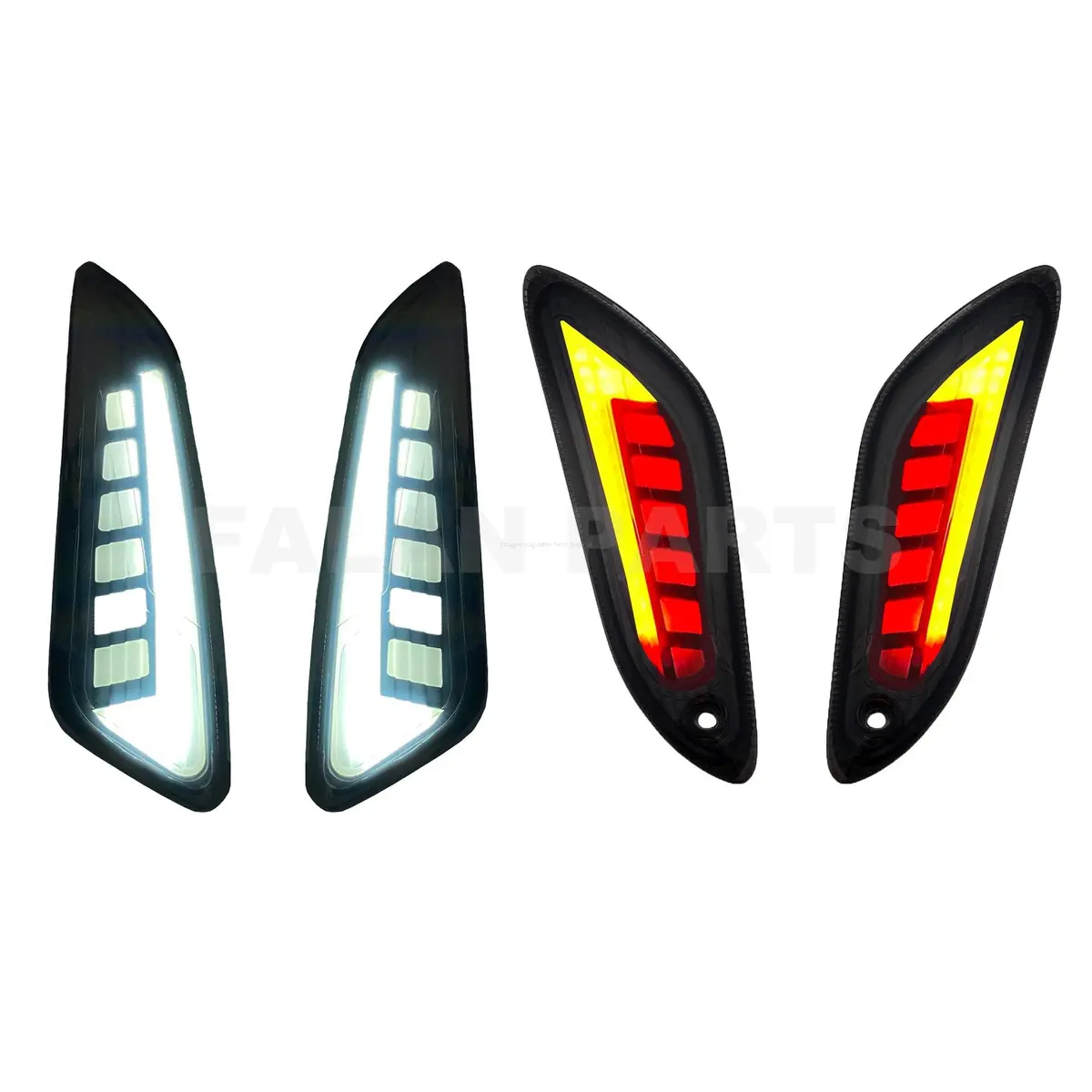 Aplus Turn Signals Kit Indicator Smoked Flow | Vespa Sprint/Primavera 50-150Cc 1
