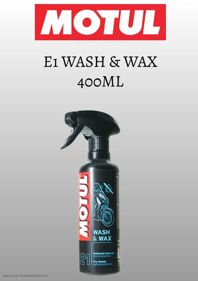 Motul E1 Wash & Wax 400Ml 1