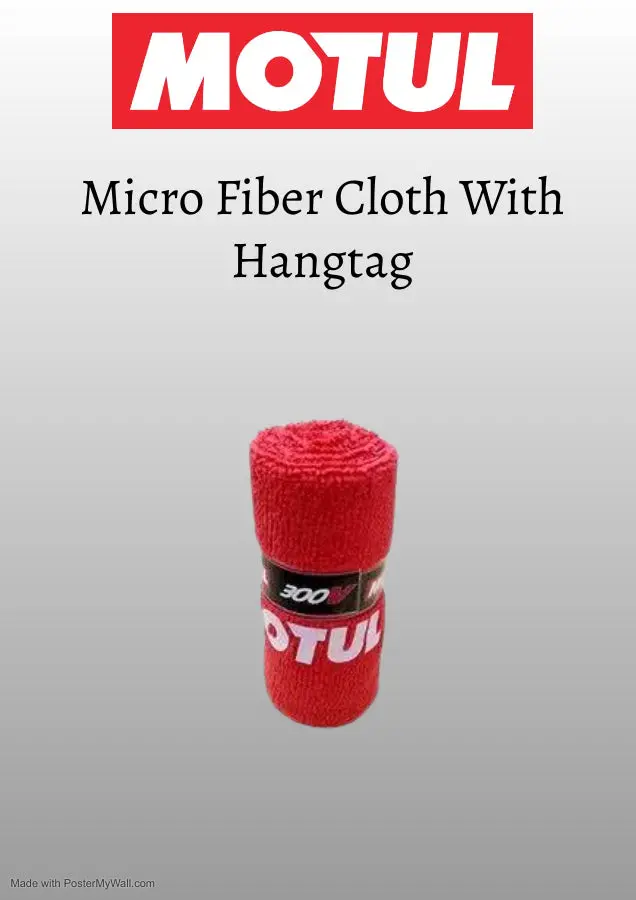 Motul Micro Fiber Cloth With Hangtag 1
