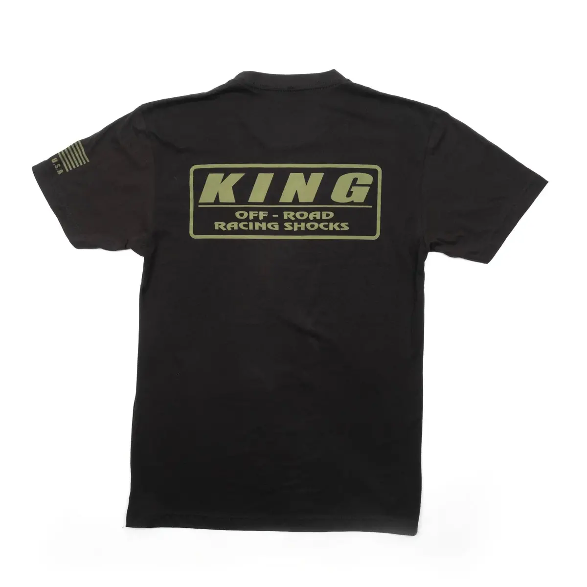 King Shocks Black Tee W/Olive Logo- Pt# App-Vmt205 1