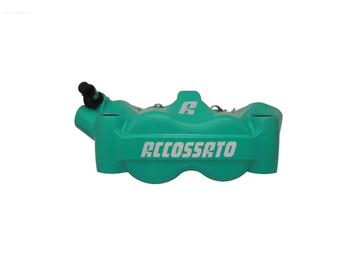 Accossato Caliper Monoblock 100Mm Acqua Green  | Vespa Sprint/ Primavera/ Gts Models 50-310Cc 1