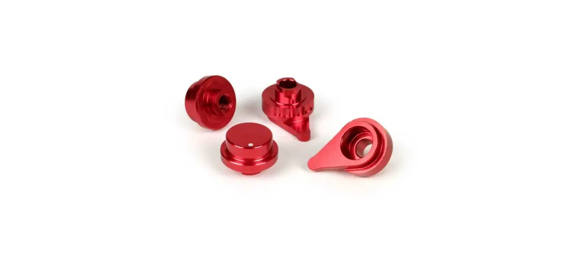 Adjuster Kit For Brake Lever Set Bgm Pro Red Anodised | Vespa Gt/Gts/Gtl 125-300Cc 1