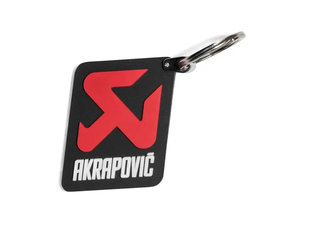 Akrapovic Keychain Rubber Square 1