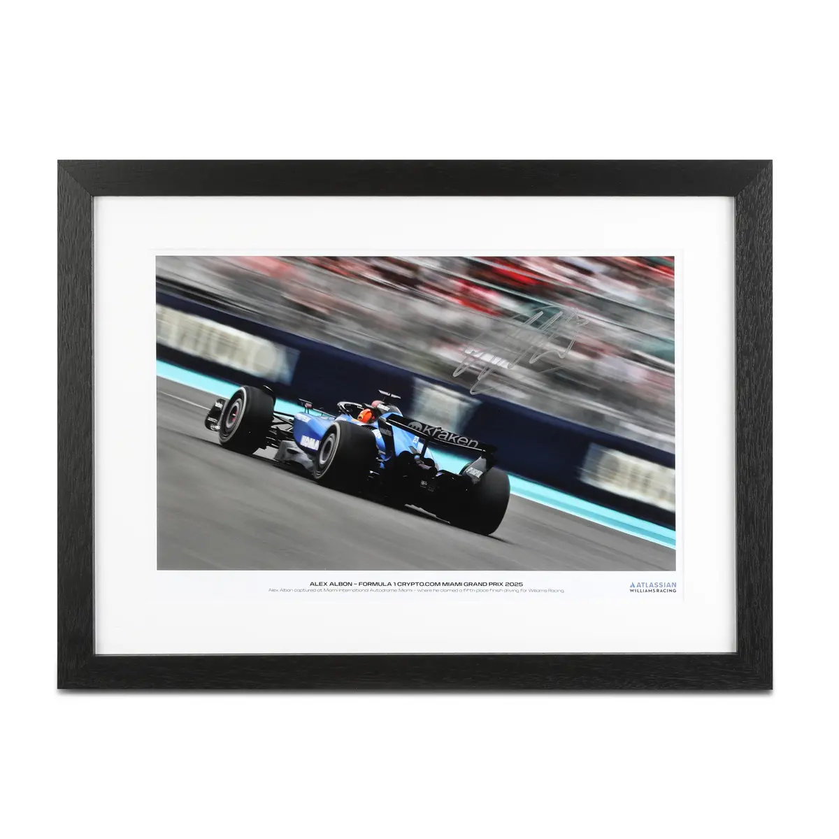 Alex Albon 2025 Atlassian Williams Racing Signed Photo - Miami Gp 1