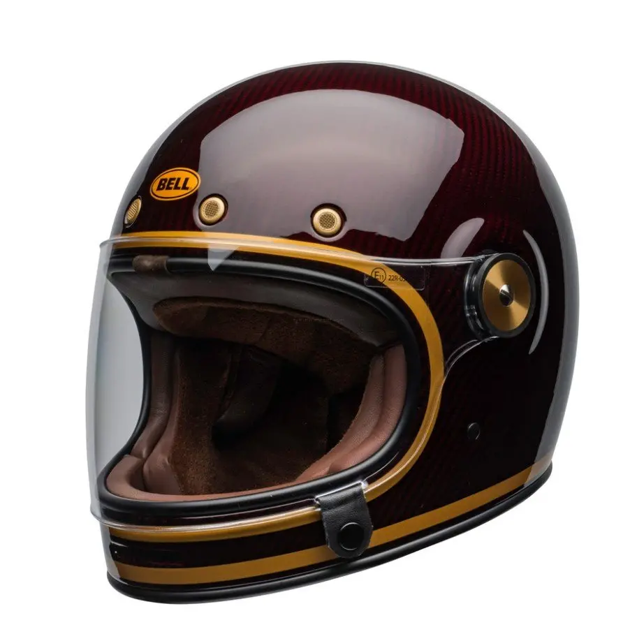Bell Bullitt Carbon Helmet | Transcend Gloss Candy Red/Gold 1