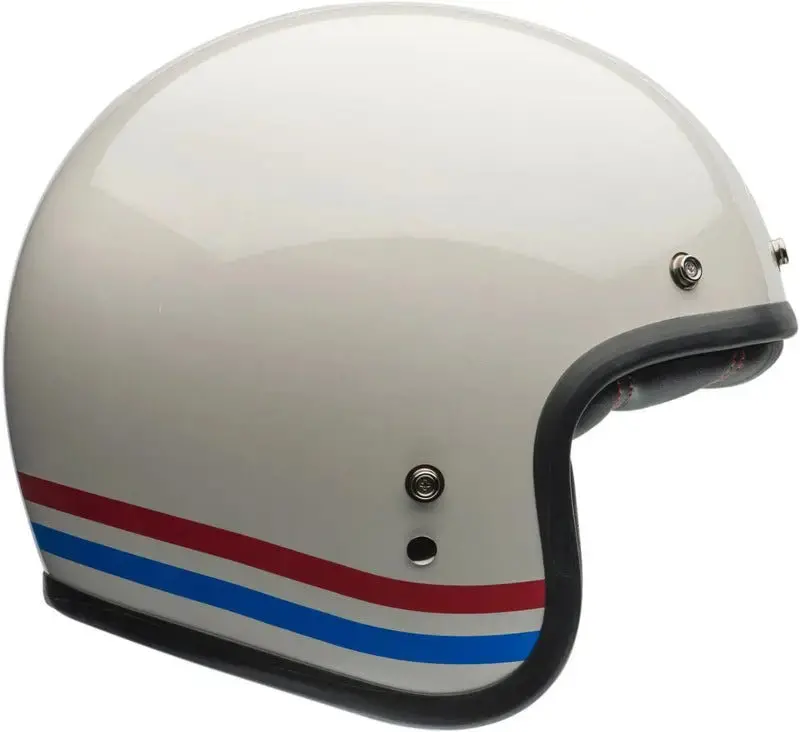 Bell Custom 500 Dlx Helmet | Stripes Pearl White 1