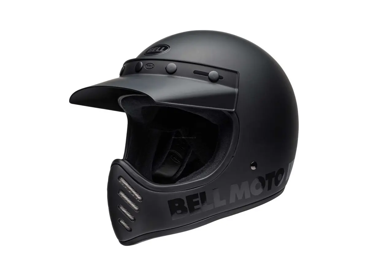 Bell Moto-3 Helmet Classic Matte/Gloss Blackout 1