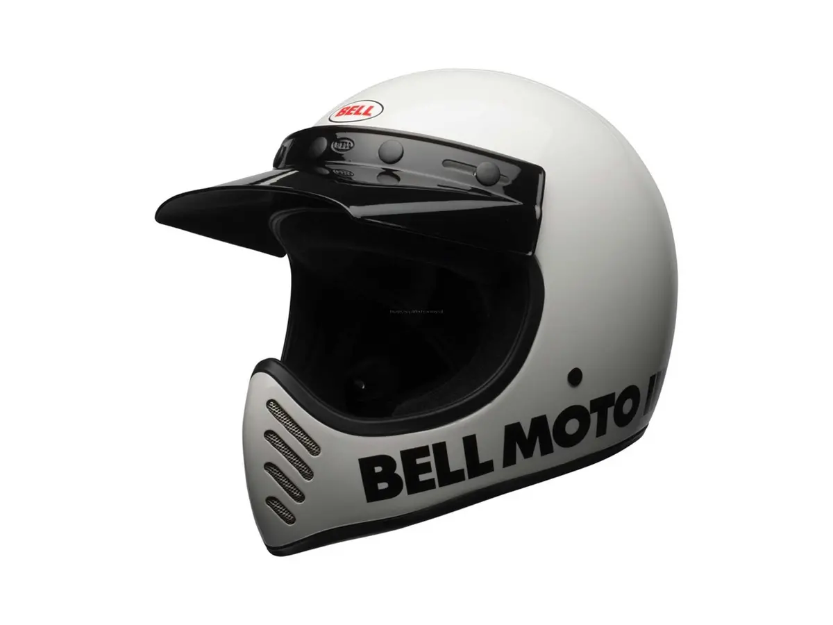 Bell Moto-3 Helmet Classic White 1