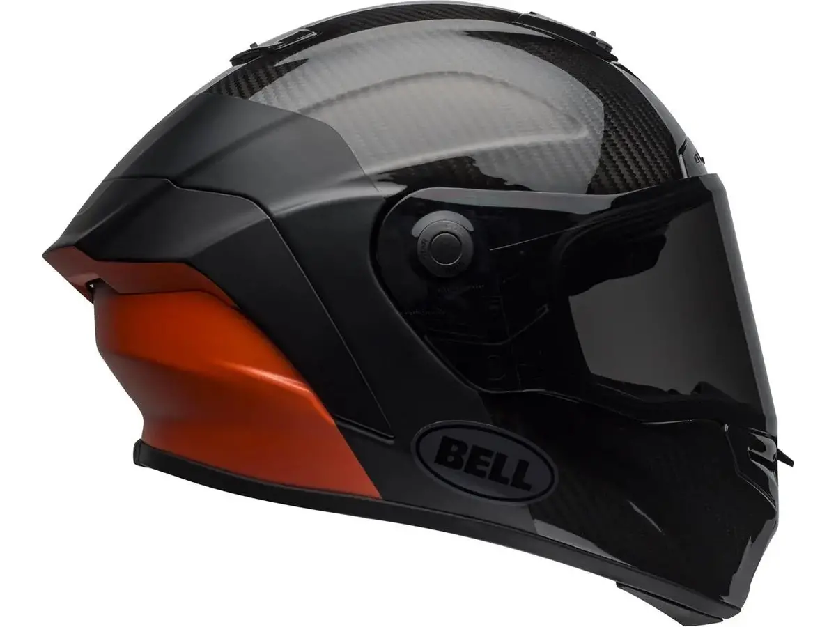 Bell Race Star Flex Helmet Carbon Lux Matte/Gloss Black/Orange 1