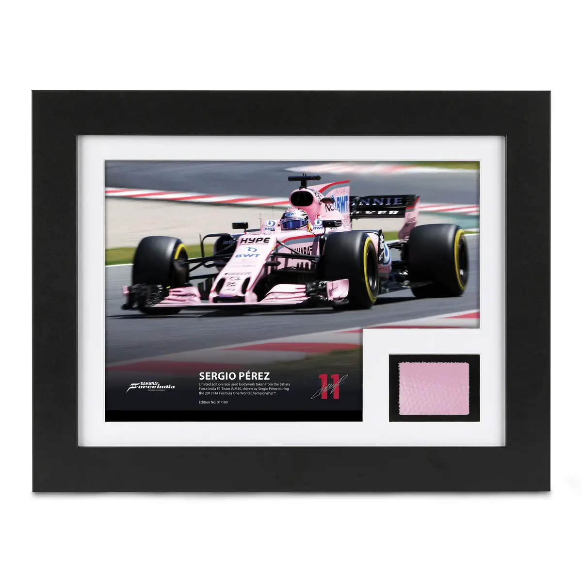 Limited Edition Sergio Pérez Sahara Force India 2017 Bodywork & Photo - Spanish Gp 1