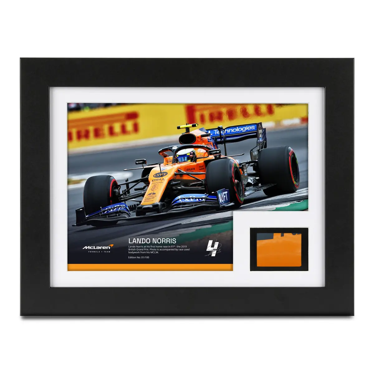 Lando Norris 2019 Mclaren Bodywork & Photo  British Gp Limited Edition 1
