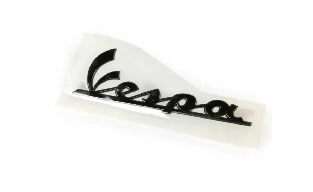 Badge Side Panel Piaggio Black | Vespa Px/Gt/Gtl /Gts/Gtv/ Lx/Lxv/S 50-300Cc 1