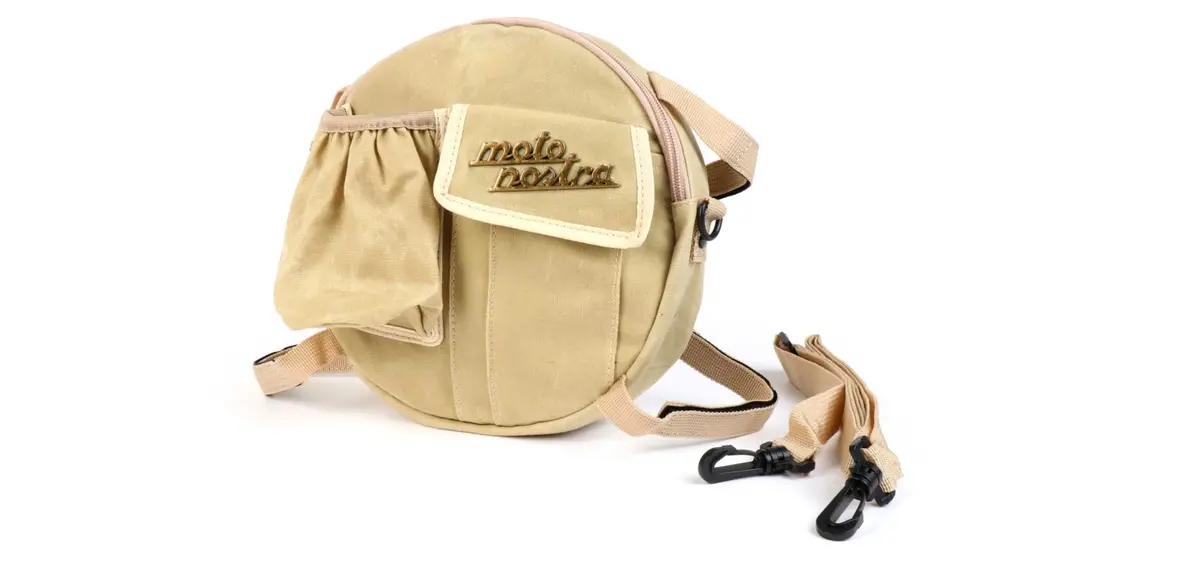 Bag For Spare Wheel Moto Nostra Beige | Vespa 50/75/ 90/125/ 150/200 1