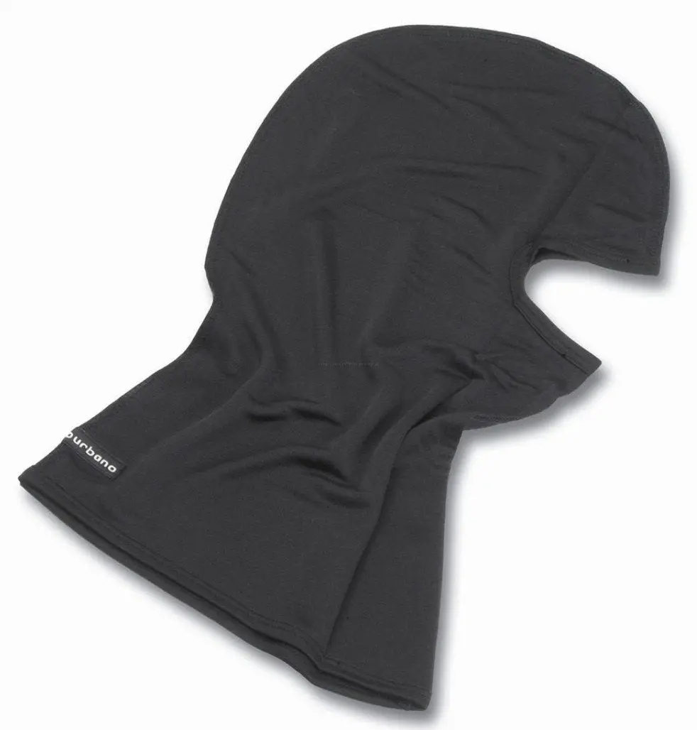 Balaclava Tucano Urbano Brancaleone Size Unisex Black Silk 1
