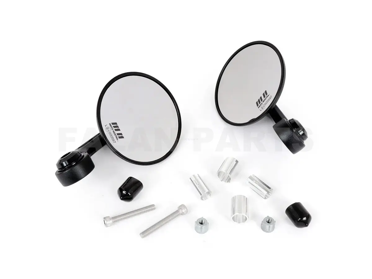Bar-End Mirror Set Moto Nostra 1400 Black | Vespa / Piaggio Universal 1