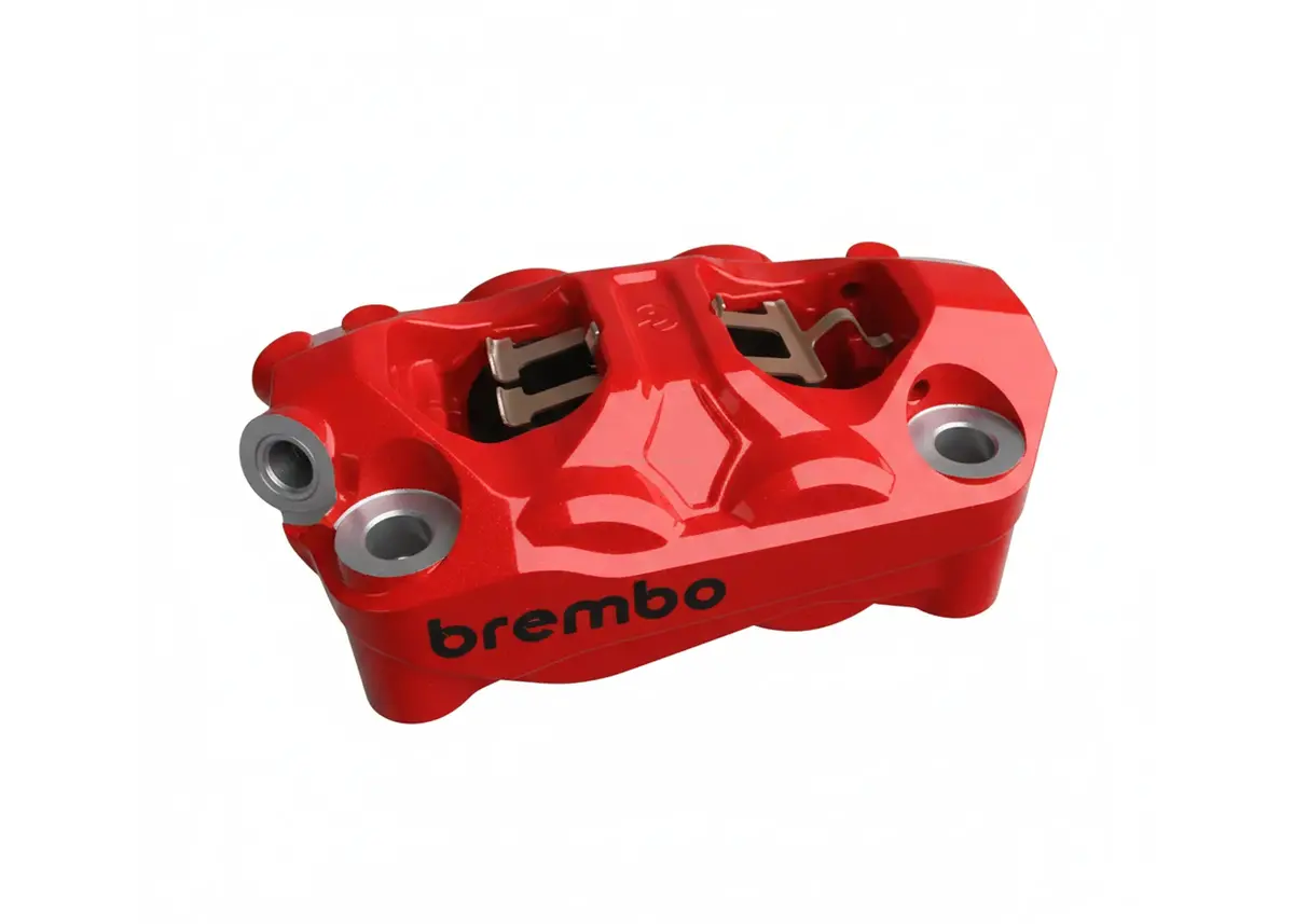 Brembo Calliper Hypure Left Red Radial 100Mm | Vespa Sprint/ Primavera/Gts/ Gtv 50-310Cc 1