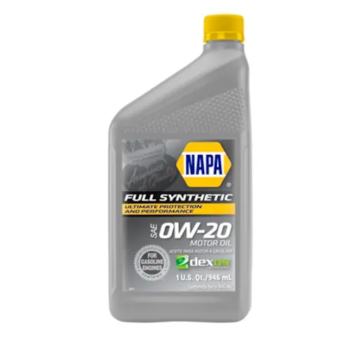 Napa Motor Oil 0W20 Full Synthetic 1 Qt - 75540 1