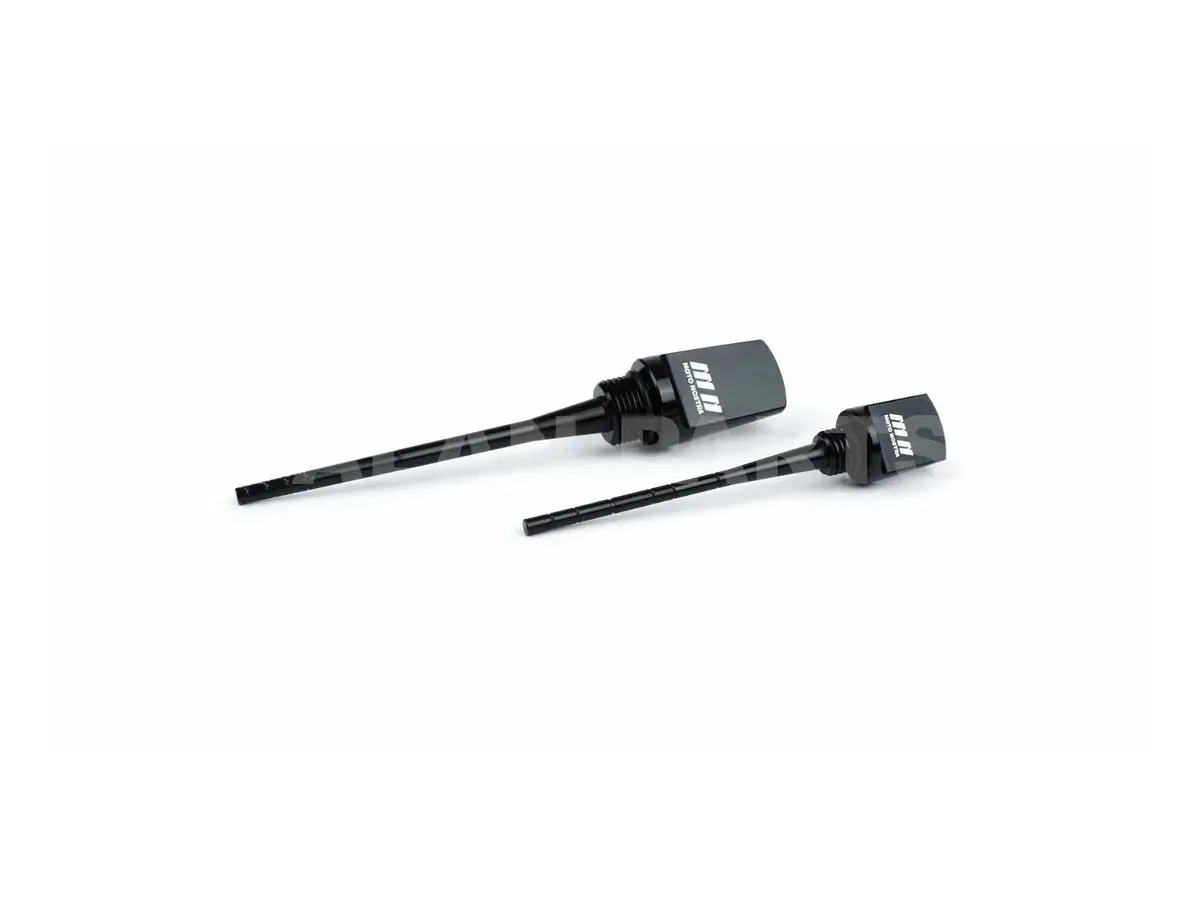 Cnc Dipstick Set Engine + Gearbox Oil Moto Nostra Gloss Black | Vespa Gts Hpe/Gts Super/Gts Super Sport 125-300Cc 1