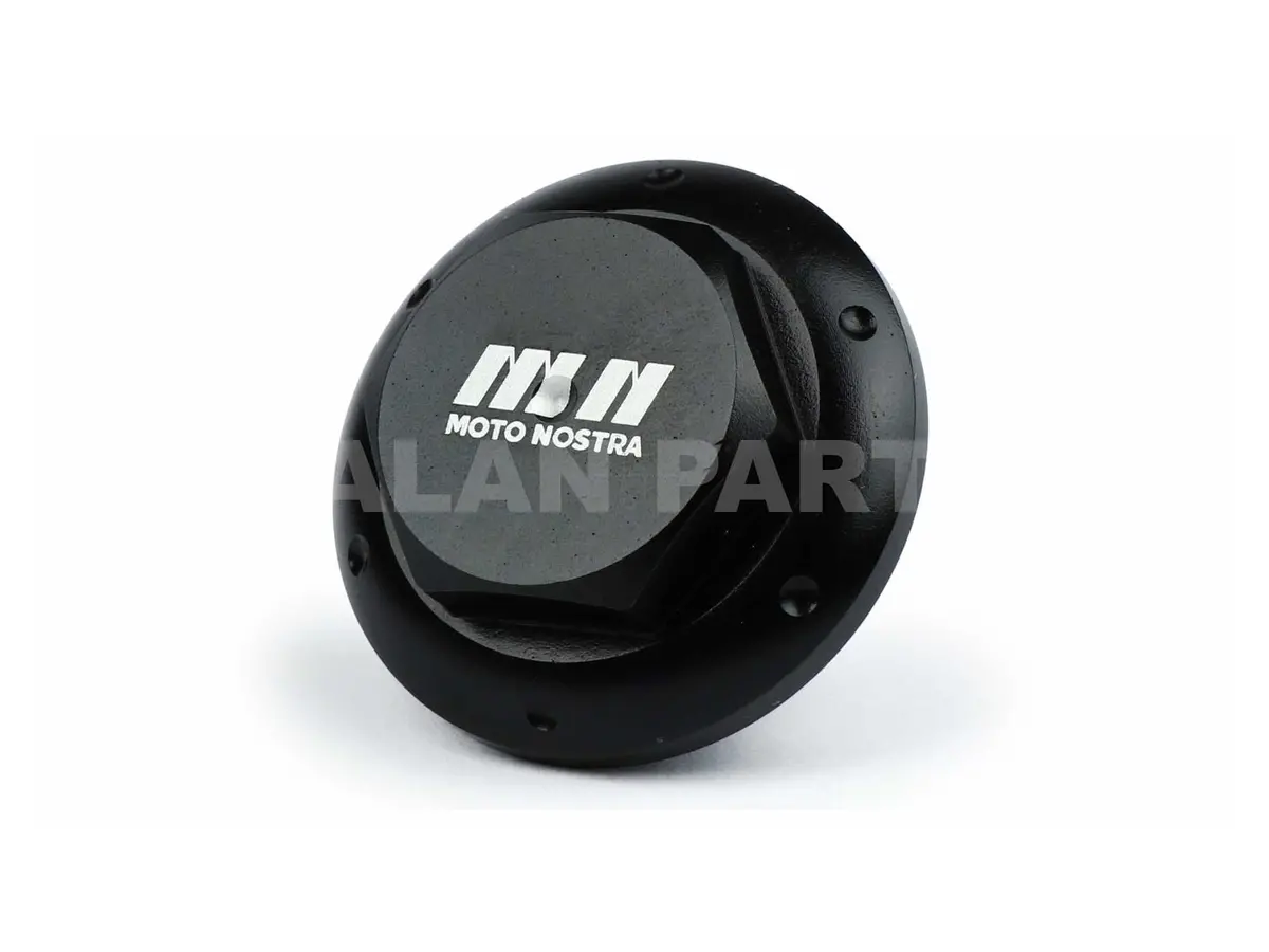 Cnc Oil Drain Plug Moto Nostra Gloss Black | Piaggio / Vespa Models 125-500Cc 1