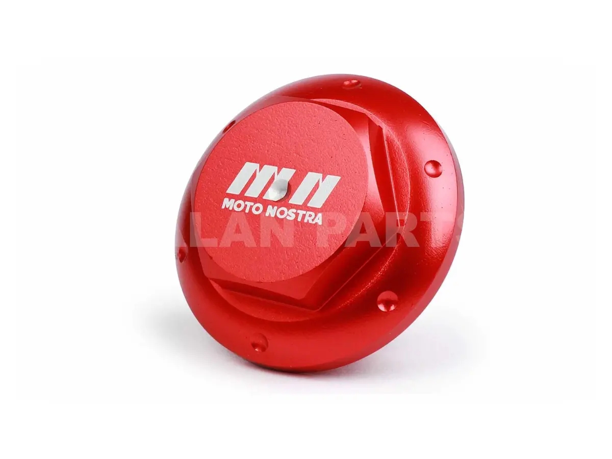 Cnc Oil Drain Plug Moto Nostra Red | Piaggio / Vespa Models 125-500Cc 1