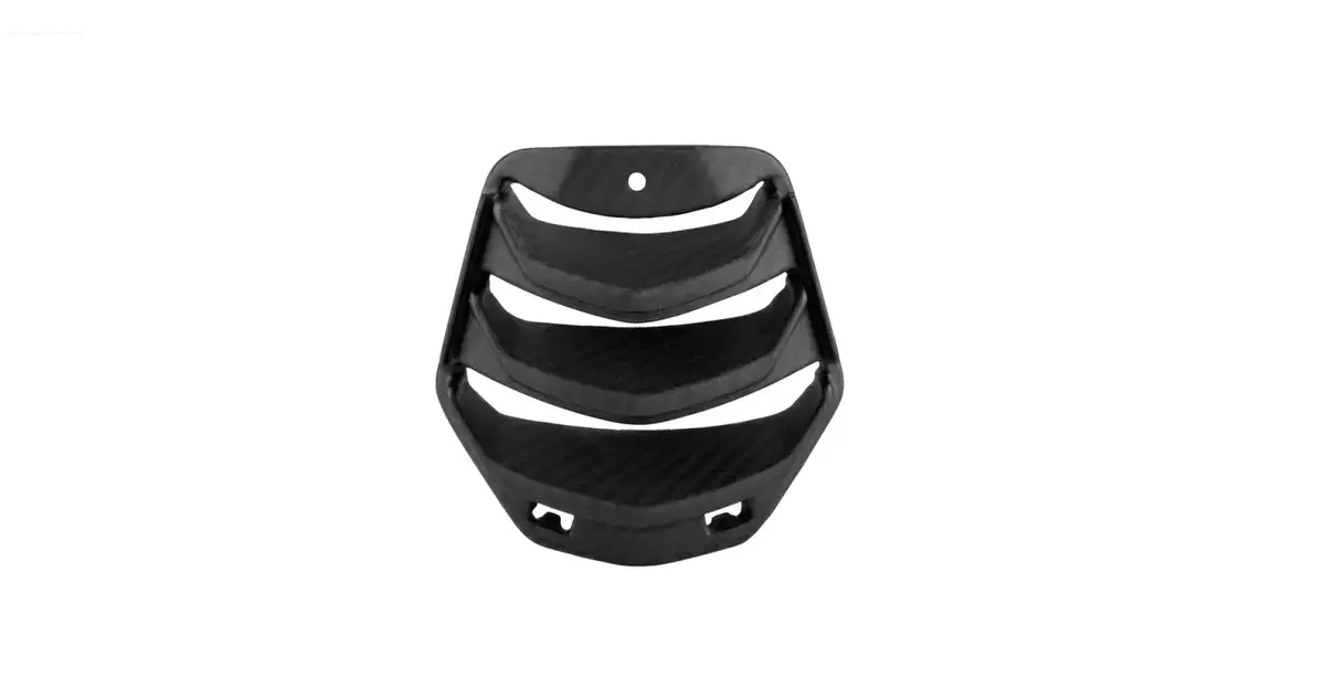 Carbon Fiber Horn Cover Inlay Fp Parts Matte | Vespa Gts/Gts Super 125/300Cc (`23-) 1