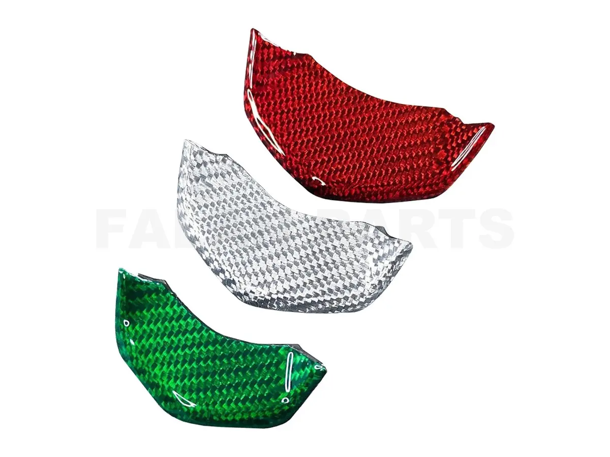 Carbon Fiber Horn Cover Inlay Tricolore | Vespa Primavera/Sprint 50-150Cc ('18-) 1