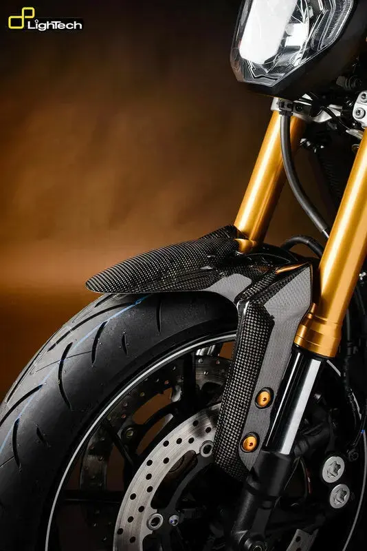 Carbon Fiber Mudguard Lightech Front Glossy | Yamaha Mt-09 1