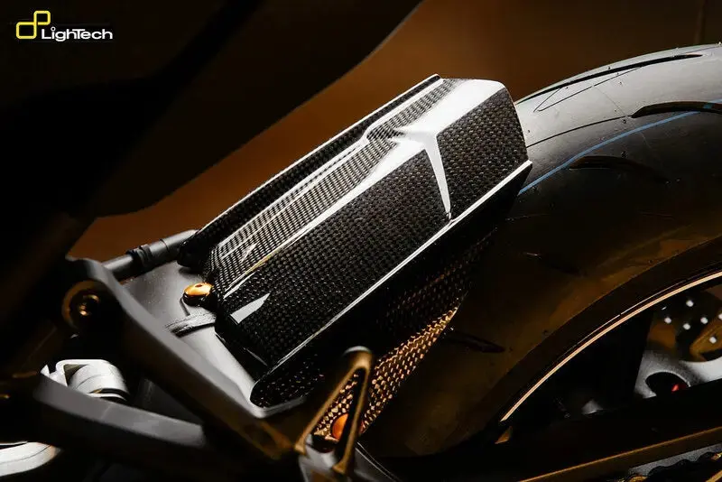 Carbon Fiber Rear Mudguard Lightech Glossy | Yamaha Mt-09 1