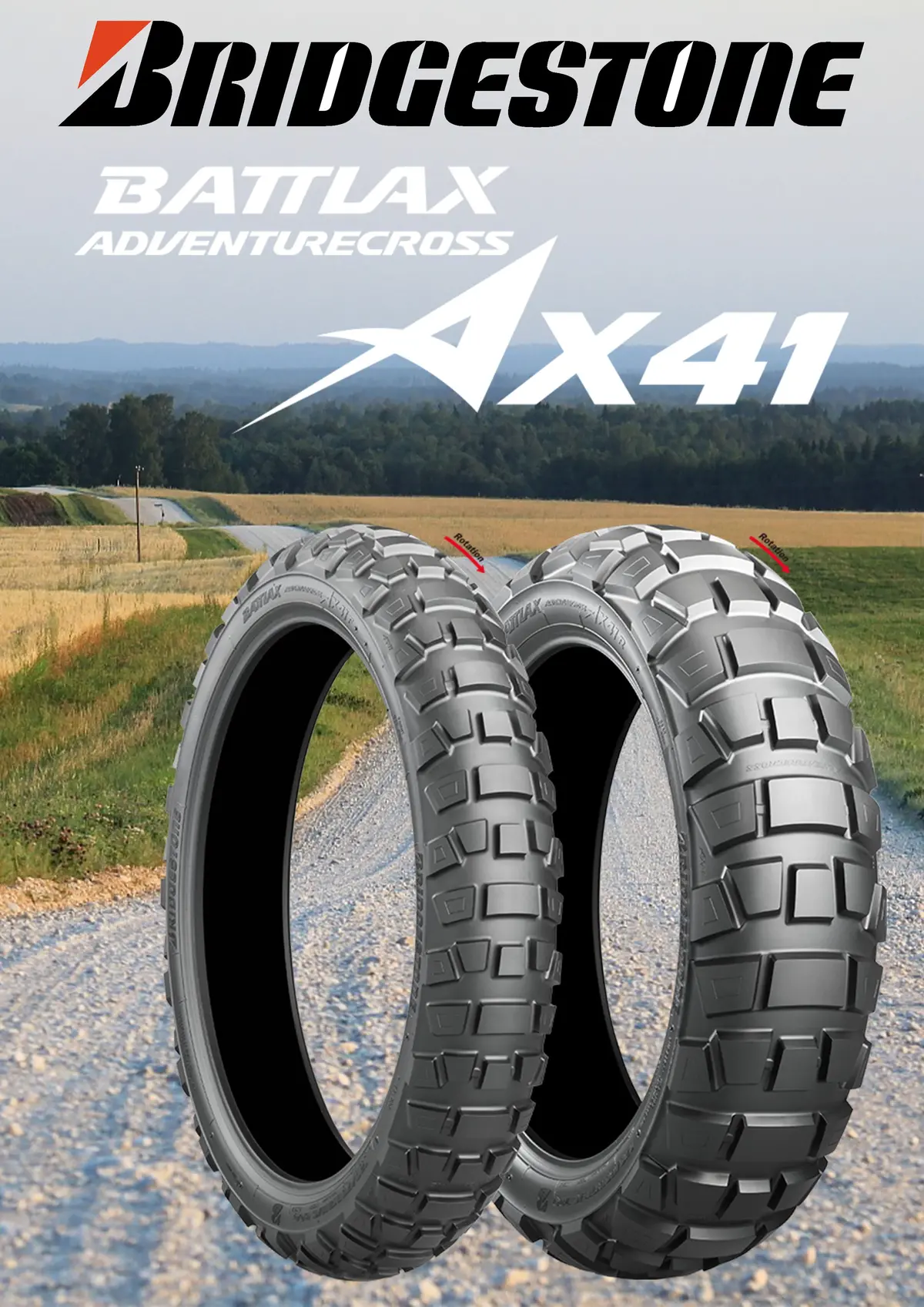 Bridgestone Ax41 110/80-19 & 150/70-17 Combo 1