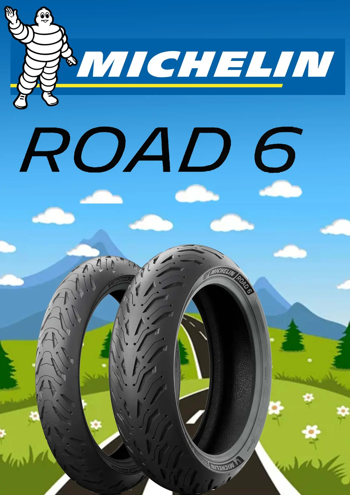 Michelin Road 6 120/70-17 & 180/55-17 Combo 1