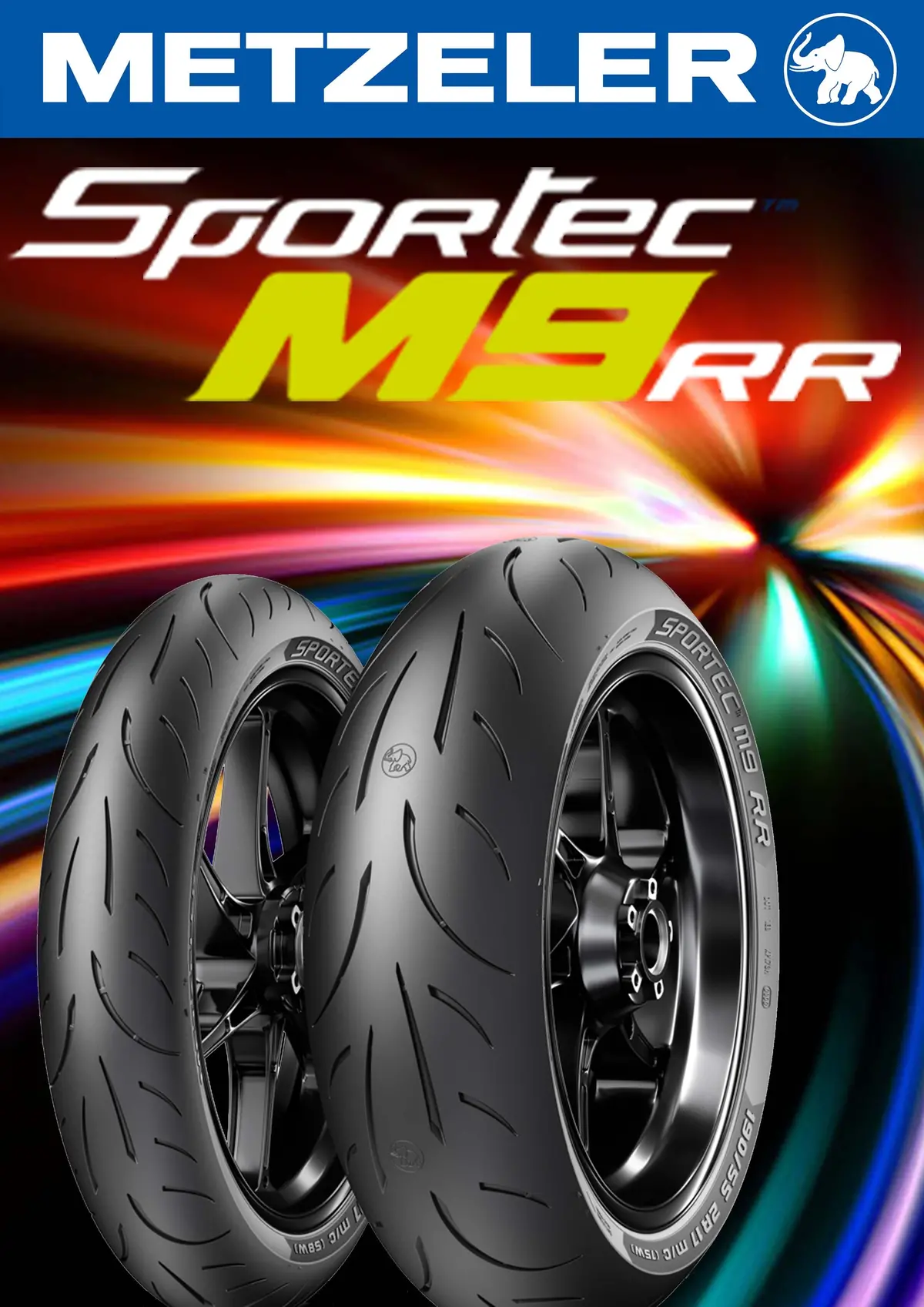Metzeler M9 Rr 110/70-17 & 150/60-17 Combo 1