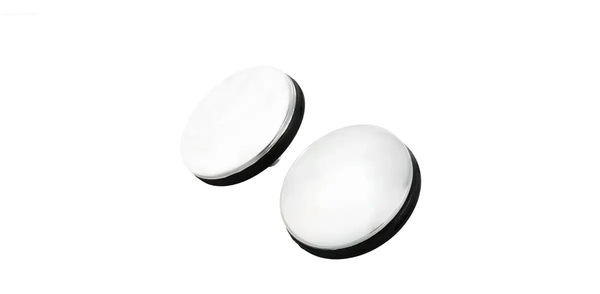 Covers Mirror Hole/Handle Bar End Chrome 1
