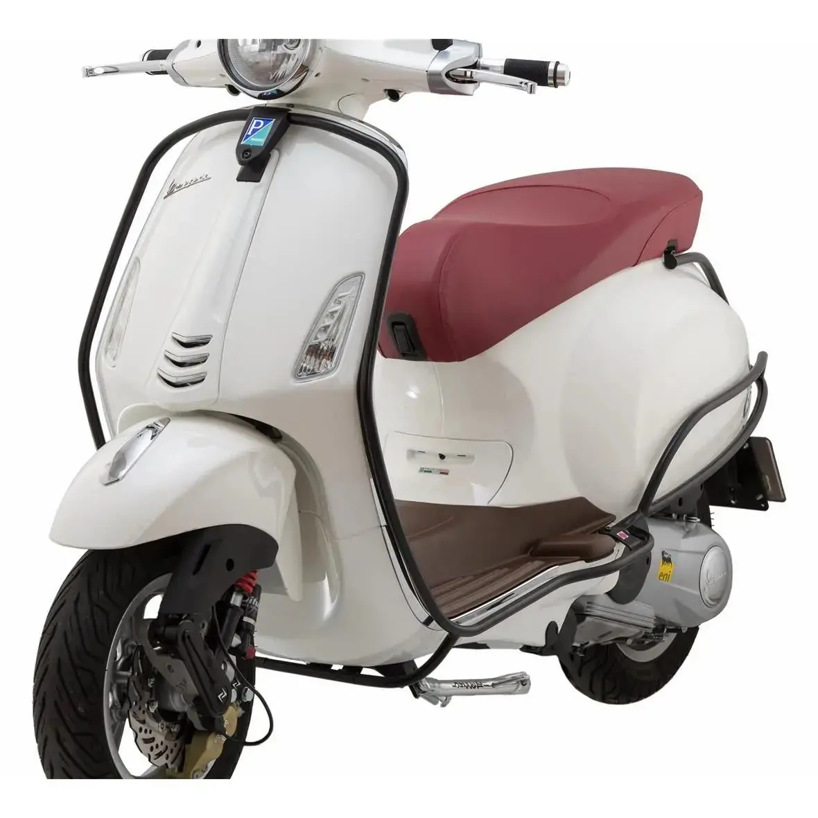 Crash Bar Legshield Gloss & Matt Black Piaggio | Vespa Primavera /Sprint 50-150Cc 1